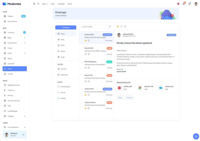 Client portal preview